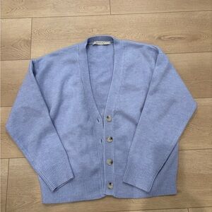 Women’s Blue Cardigan Sweater